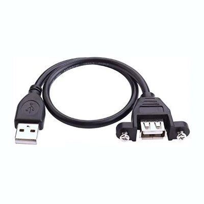 Panel Mount Extension USB Cable