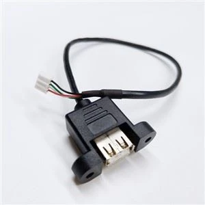 Panel Mount USB A Female Cable