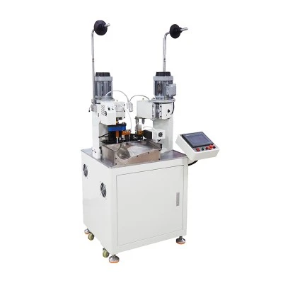 Automatic double head ribbon cable terminal crimping machine Automatic double head ribbon cable terminal crimping machine